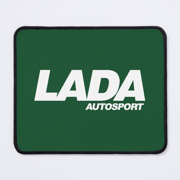 Item preview, Lada Autosport logo (white) designed and sold by VEB Ostladen.