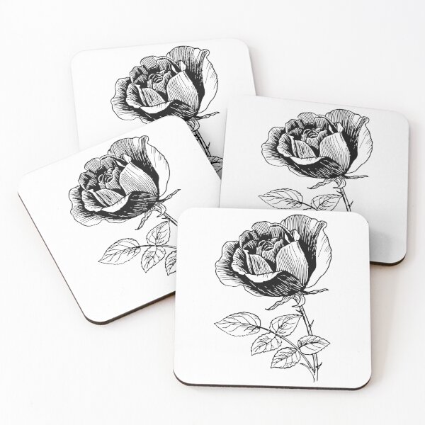 Item preview, Rose Flower drawing designed and sold by LeoLabs.