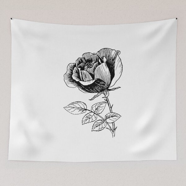 Item preview, Rose Flower drawing designed and sold by LeoLabs.