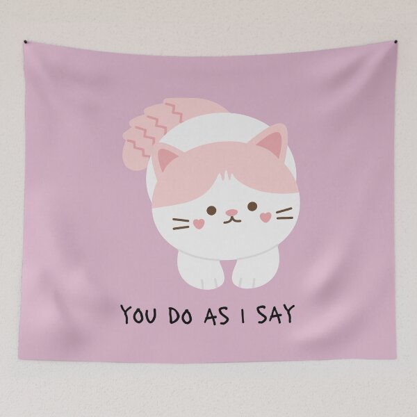 Item preview, You Do As I Say Cat designed and sold by KittyKatDesign.