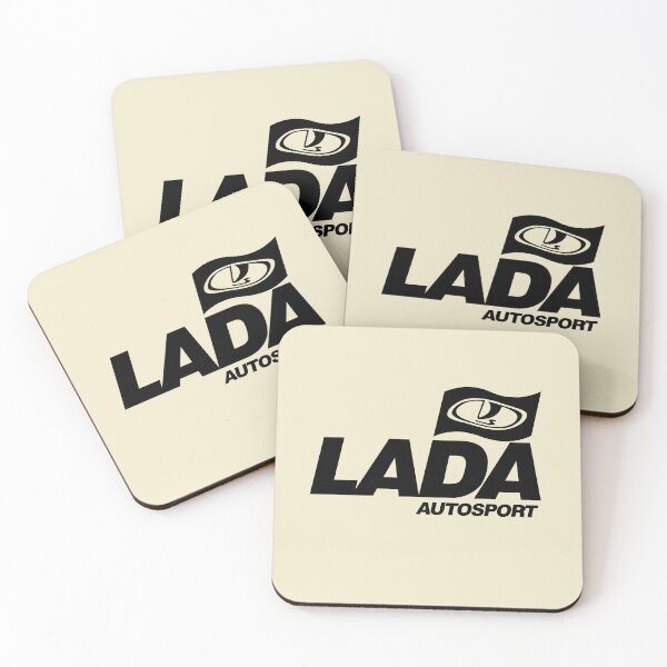 Item preview, Lada Autosport with flag logo (black) designed and sold by VEB Ostladen.