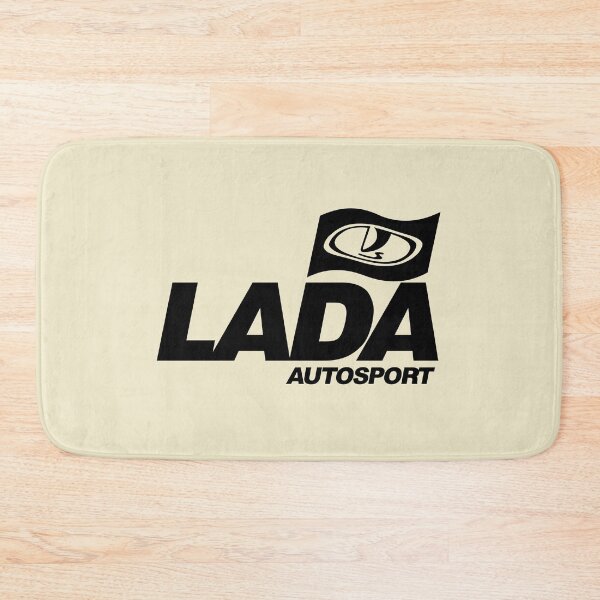 Item preview, Lada Autosport with flag logo (black) designed and sold by VEB Ostladen.