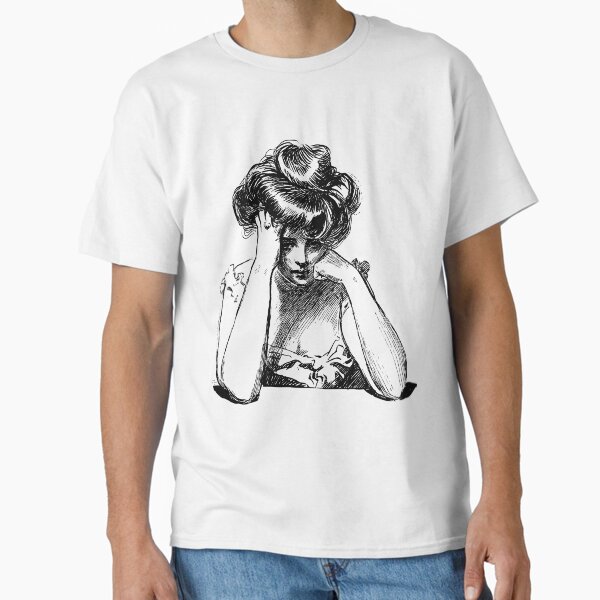 Item preview, Sad Woman drawing designed and sold by LeoLabs.