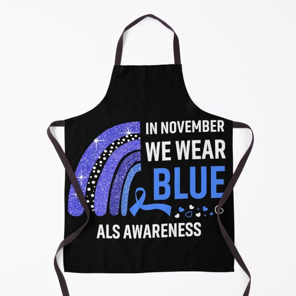 Item preview, Rainbow In November We Wear Blue ALS Awareness designed and sold by Mnrshirley.
