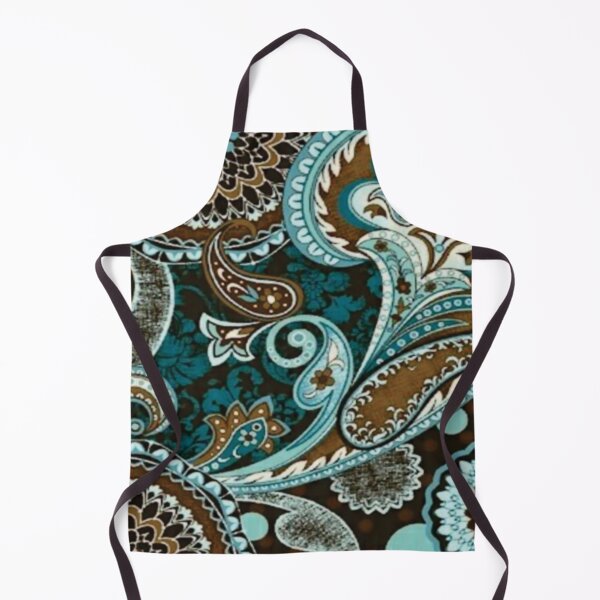 Item preview, Turquoise Brown Vintage Paisley 2022 designed and sold by Gerson Ramos.