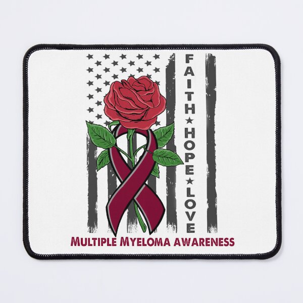 Item preview, Faith Hope Love Multiple Myeloma Awareness American Flag designed and sold by Kohend.