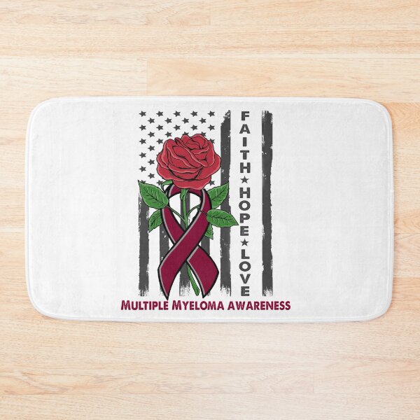 Item preview, Faith Hope Love Multiple Myeloma Awareness American Flag designed and sold by Kohend.