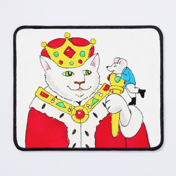 Item preview, "King Leo and Palace Mouse on Scepter" designed and sold by gigiamal.