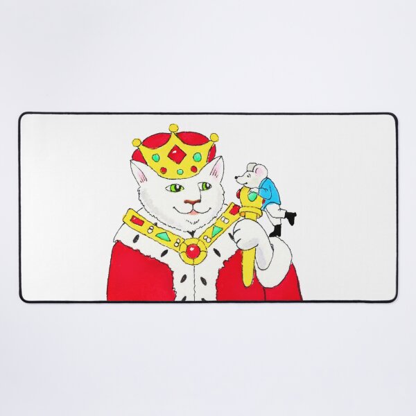 Item preview, "King Leo and Palace Mouse on Scepter" designed and sold by gigiamal.