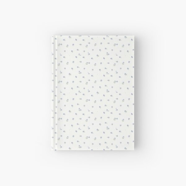 Simple blue coquette floral design Hardcover Journal