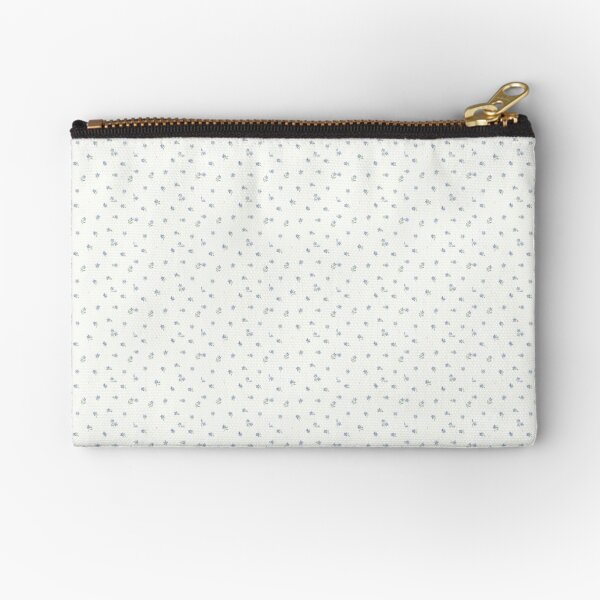 Blue and White Floral Zipper Pouch Floral Zipper Pouch Make up Bag Zipper  Pouch Pencil Case Floral Pencil Case 