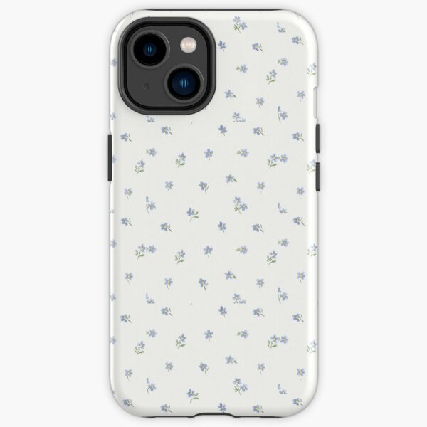 Simple blue coquette floral design  iPhone Tough Case