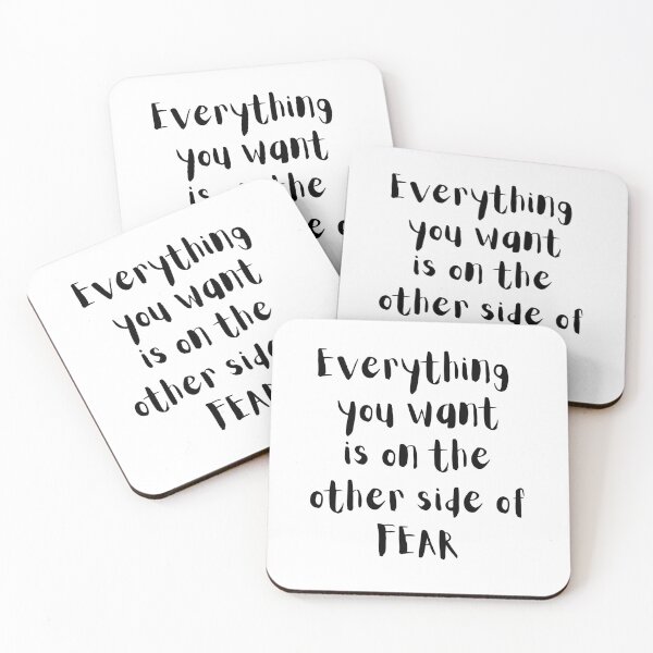 Item preview, Everything you want is on the other side of fear designed and sold by Designza1.