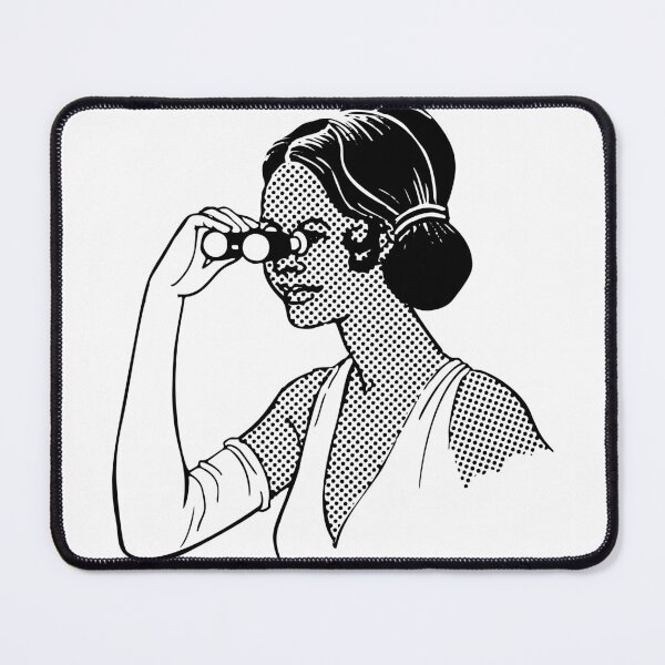 Item preview, Woman Looking Through Opera Glasses designed and sold by LeoLabs.