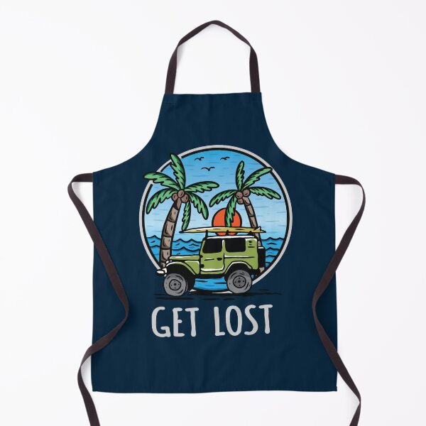 Item preview, Get Lost Vintage 4x4 Beach and Palms designed and sold by blackdogshop.
