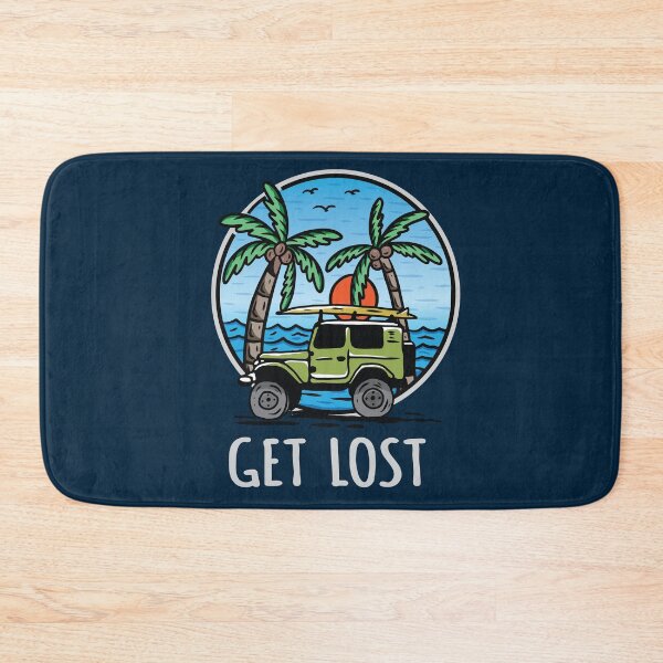 Item preview, Get Lost Vintage 4x4 Beach and Palms designed and sold by blackdogshop.