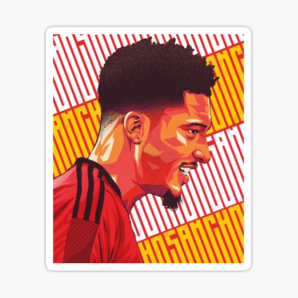 Artikel-Vorschau von Jadon Sancho Illustrationsgrafik, designt und verkauft von waidesign ☑.