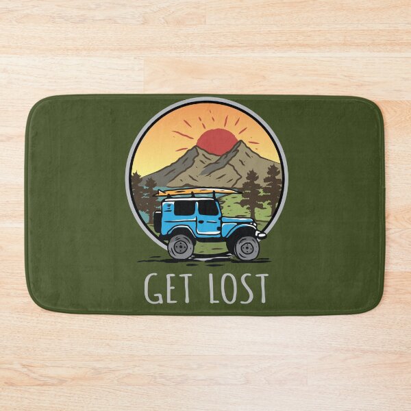 Item preview, Get Lost Vintage 4x4 Mountain Lake designed and sold by blackdogshop.