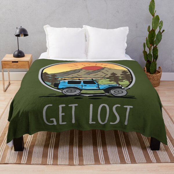 Item preview, Get Lost Vintage 4x4 Mountain Lake designed and sold by blackdogshop.