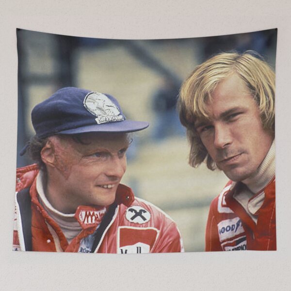 Item preview, Niki Lauda James Hunt Rivalry Ferrari F1 Poster designed and sold by F1 PhotoStop.