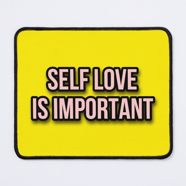 Item preview, self love is important pink and yellow designed and sold by snail-galaxy.