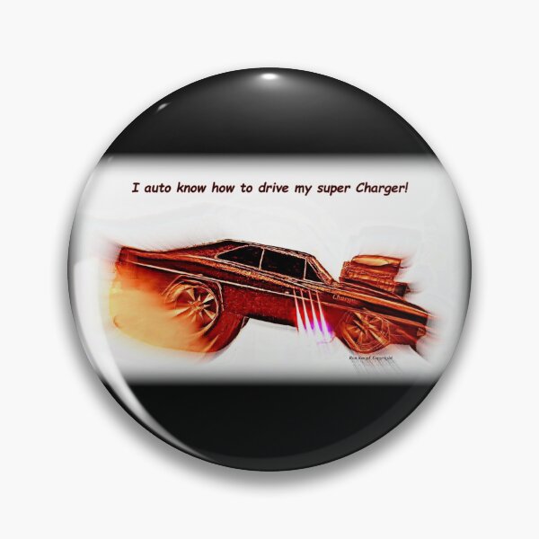Item preview, Hot Rod Art  //  I auto know how to drive my super Charger! designed and sold by Imagin8er.