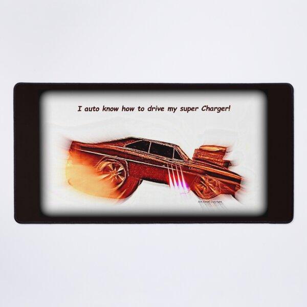 Item preview, Hot Rod Art  //  I auto know how to drive my super Charger! designed and sold by Imagin8er.