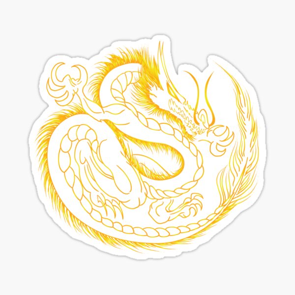 Dragon - Chinese Zodiac - Mustafa Kulle Sticker