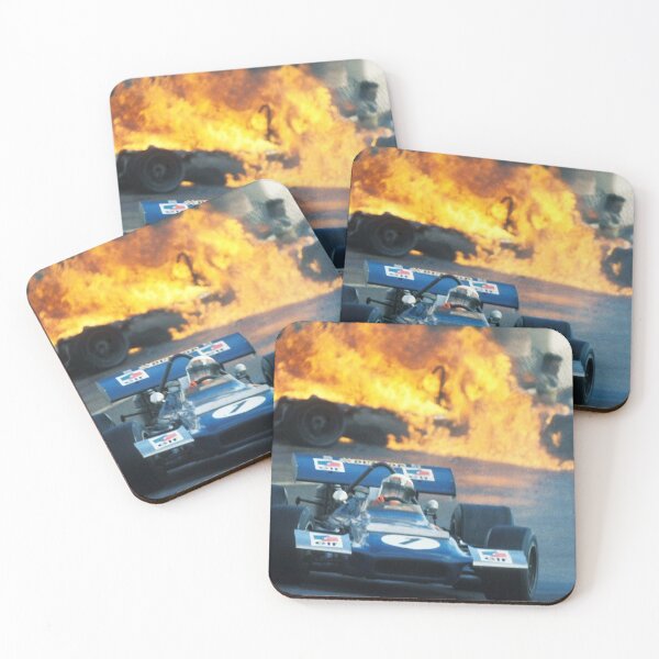 Item preview, Jackie Stewart Jarama 1970 F1 Fire Picture designed and sold by F1 PhotoStop.
