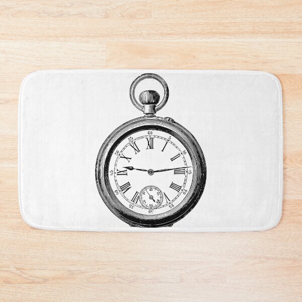 Item preview, Old Pocket Watch Drawing designed and sold by LeoLabs.