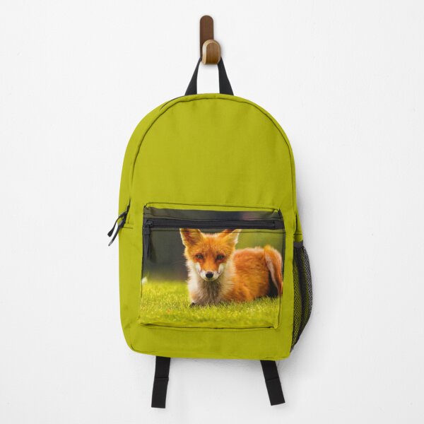 Item preview, ANIMALS #83 - Friendly Red Fox on Green Grass designed and sold by DEL-Productions.