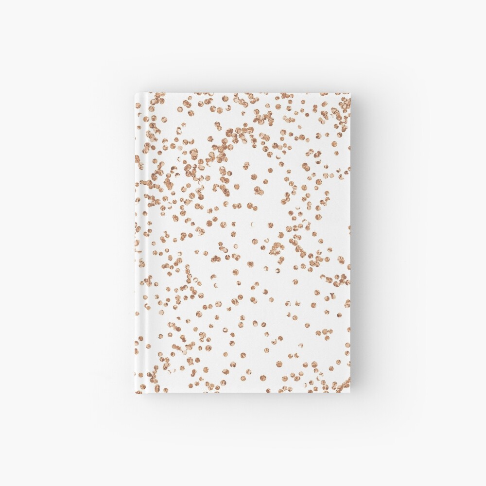 Rose gold confetti glitter - transparent background Greeting Card for Sale  by peggieprints