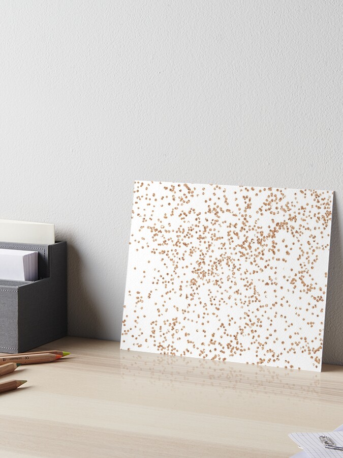 Rose gold confetti glitter - transparent background Greeting Card for Sale  by peggieprints