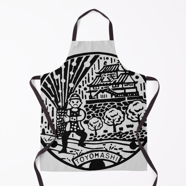 Item preview, Toyohashi gion matsuri fireworks festival depicted on manhole in Japan - Black designed and sold by mattraski.