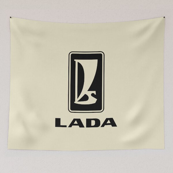 Item preview, Lada logo 1980s (black) designed and sold by VEB Ostladen.