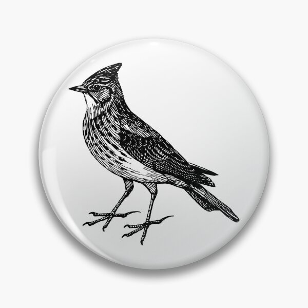 Item preview, Skylark Bird Drawing designed and sold by LeoLabs.