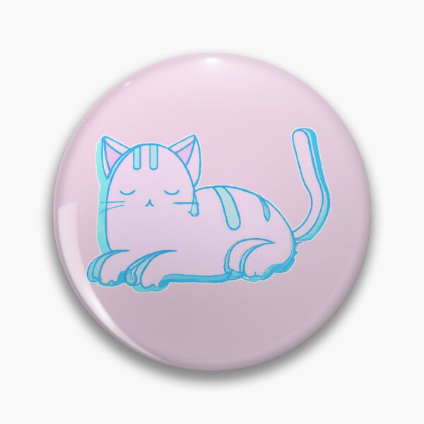 Item preview, a cat in the vaporwave style of the 90s, pastel color palette designed and sold by wavelengthss.
