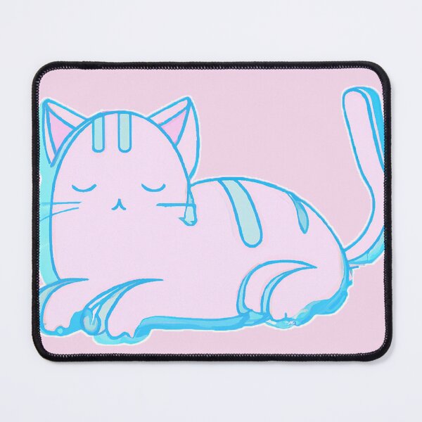 Item preview, a cat in the vaporwave style of the 90s, pastel color palette designed and sold by wavelengthss.