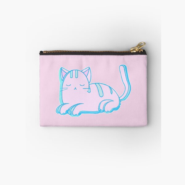 Item preview, a cat in the vaporwave style of the 90s, pastel color palette designed and sold by wavelengthss.