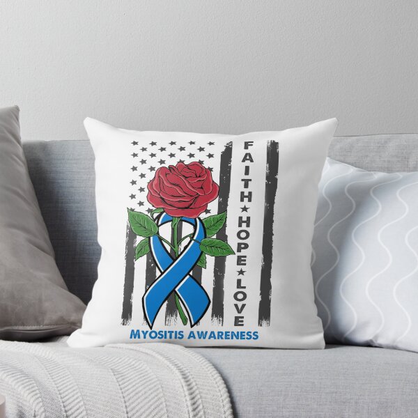 Item preview, Faith Hope Love Myositis Awareness American Flag designed and sold by Kohend.