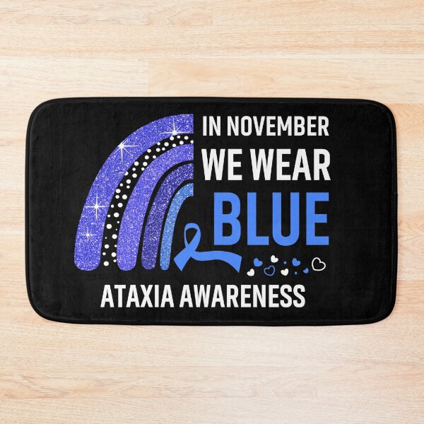 Item preview, Rainbow In November We Wear Blue Ataxia Awareness designed and sold by Mnrshirley.