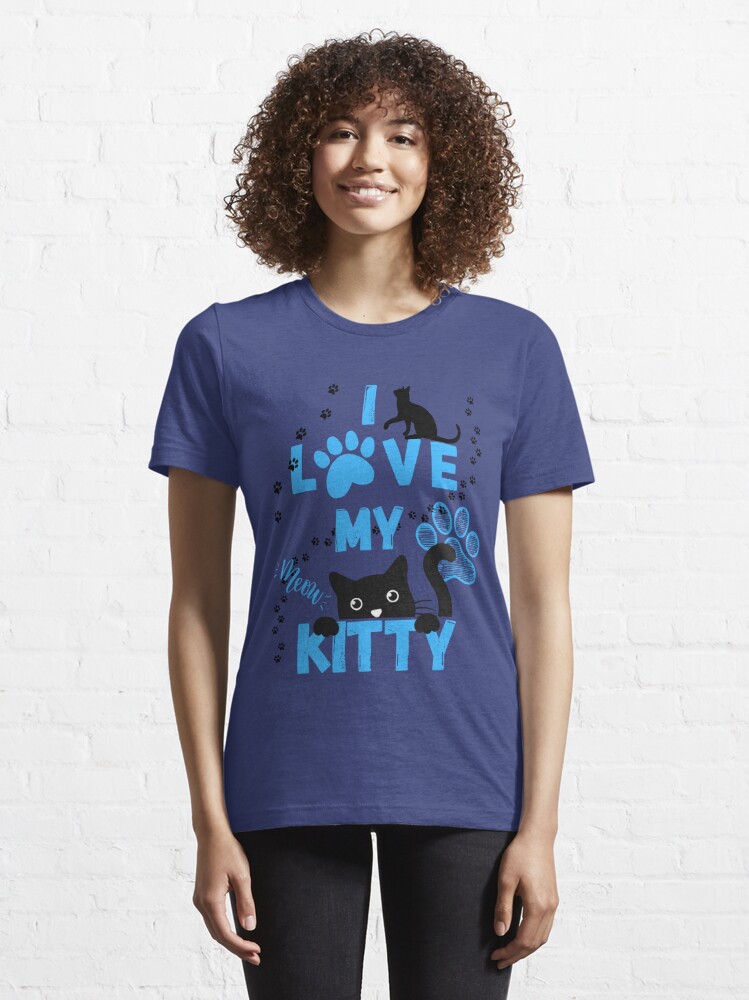  I Love My Kitty (Cat Shirt) T-Shirt : Clothing, Shoes & Jewelry