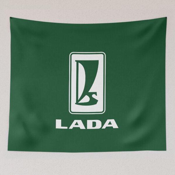 Item preview, Lada logo 1980s (white) designed and sold by VEB Ostladen.