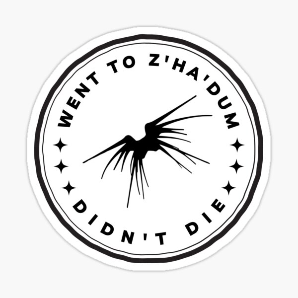 Item preview, Went to Z'ha'dum - Didn't Die - White - Sci-Fi designed and sold by Fenay Designs.