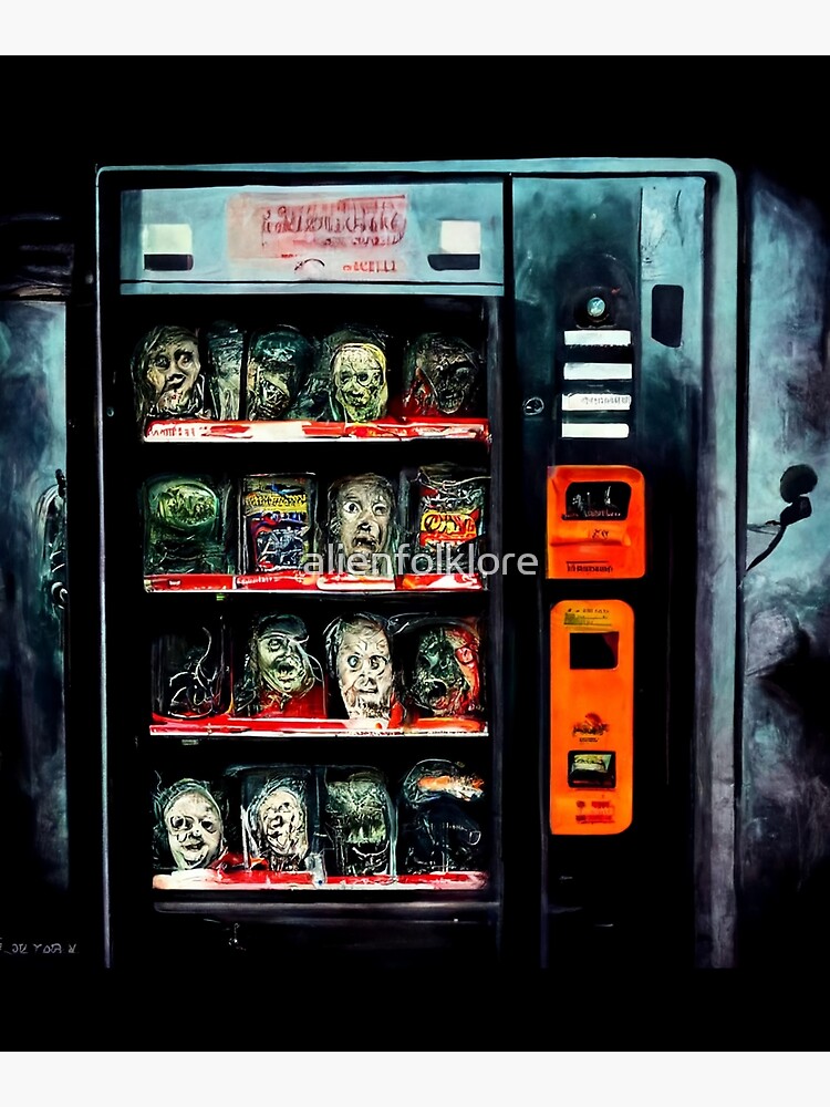 "Horror Vending Machine" Poster for Sale by alienfolklore Redbubble