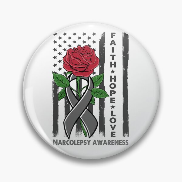 Item preview, Faith Hope Love Narcolepsy Awareness American Flag designed and sold by Kohend.