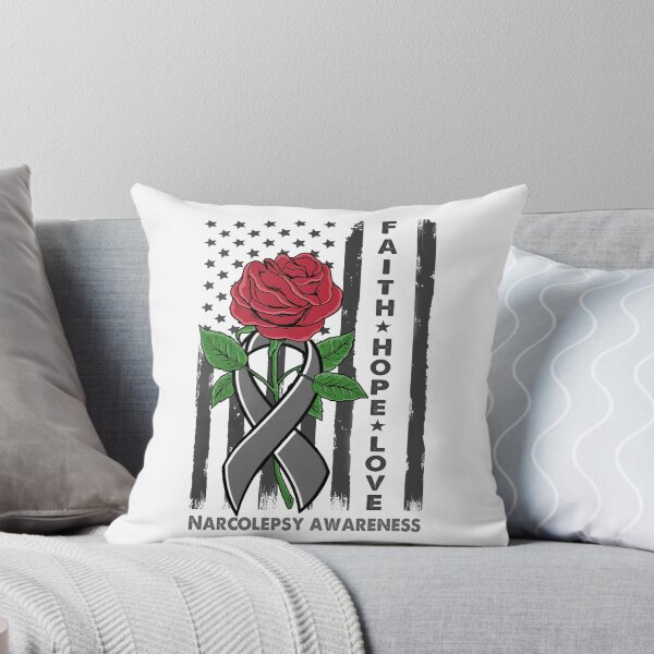 Item preview, Faith Hope Love Narcolepsy Awareness American Flag designed and sold by Kohend.