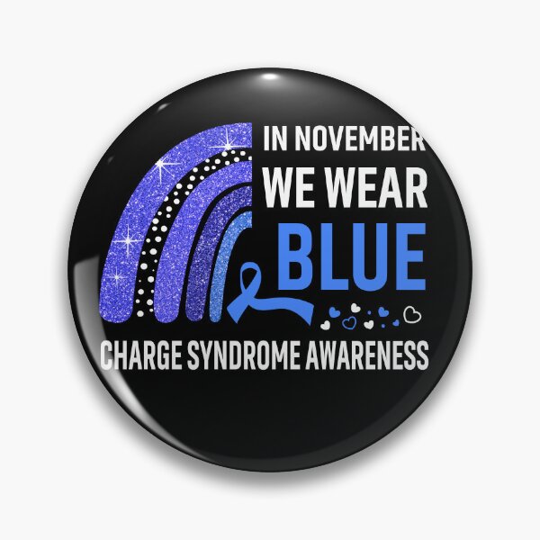 Item preview, Rainbow In November We Wear Blue Charge Syndrome Awareness designed and sold by Mnrshirley.