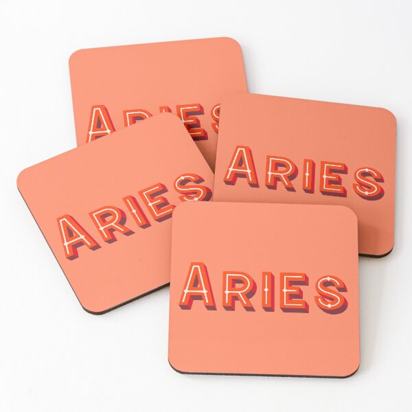 Artikelvorschau, Aries Zodiac, Block Letters entworfen und verkauft von DandiestArt22.