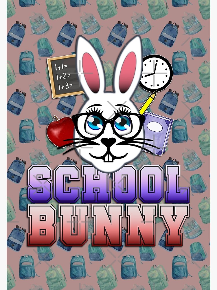 Bunny rabbit Printable Valentine's Day Cards for Students Class Exchange